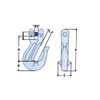 Clevis Grab Hook 10MM (Alloy Steel Zinc Plated 3/8" Shortener