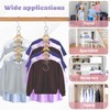 6 Pack Space Saving Hangers for Clothes, Heavy Duty Collapsible