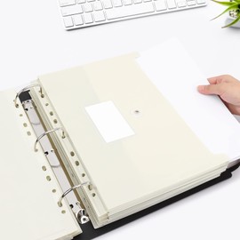 Uquelic Large Folio Document Organizer, Important Document Organizer with 8 Expandable A4 Size & 4 A5 Size Plastic Document Envelopes for Important Paper Files,Photos, Letters, Labels Included (Black)