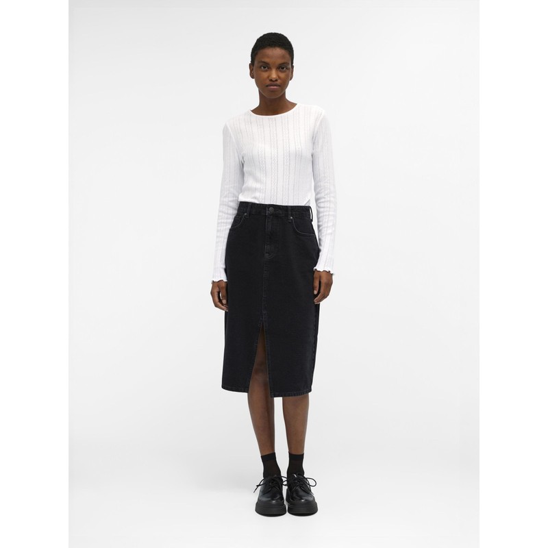 Object OBJHARLOW Female Midi Skirt, black