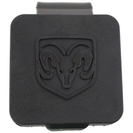 Genuine Dodge RAM Accessories 82208454AB Hitch Receiver Plug with RAM's Head Logo, 2 inch