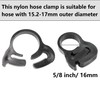 PDETVEO 25PCS 5/8 Inch Plastic Hose Clamps, Heavy Duty Double
