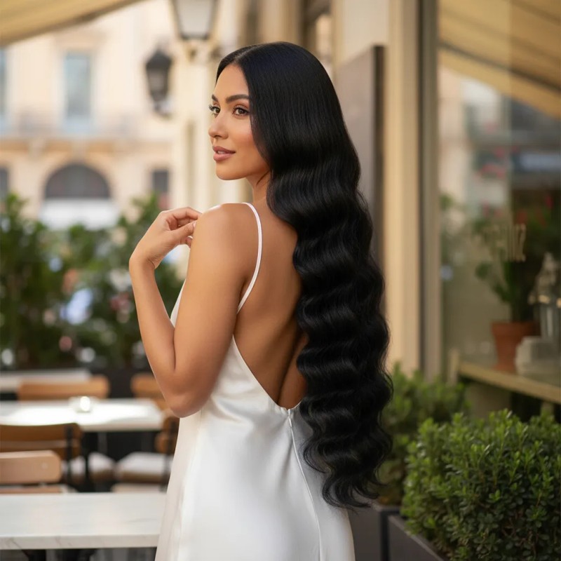 Extensiones Fibra Colombiana Ondulada Extra Larga 200g