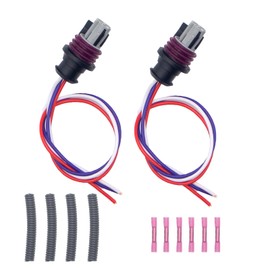 2PCS ICP Injection Control Pressure Sensor EBP Exhaust Back Connector Harness Pigtail 3 Way Fit for Ford F250 F350 F450 F550 Super Duty Powerstroke Diesel 6.0L 6.4L 7.3L 5C3Z12224A 1832022C92 904-222