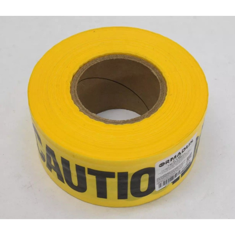 ORMADUS Caution Reinforced Tape Rolls Fastenal 3" x 500' 7mil
