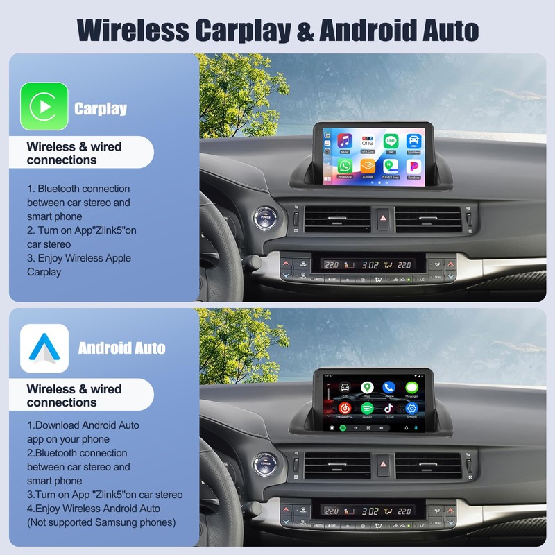2G+64G Android Car Radio Stereo for Lexus CT200 2011-2018 9