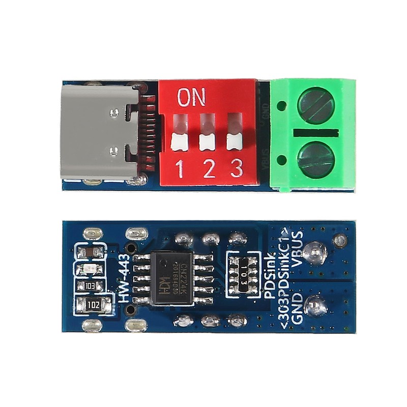 5PCS USB-C PD Trigger Board Module PD/QC Decoy Board Fast