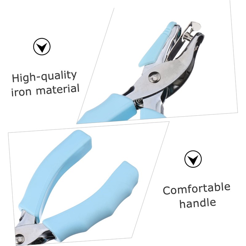 KONTONTY Leather Hole Punch Tool Durable Strap Punching Pliers with