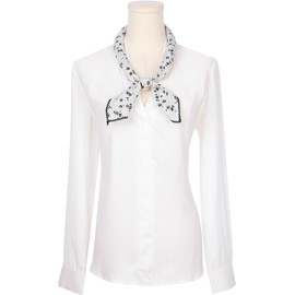 Elerevyo Women's Floral Printed 100% Cotton Scarves, Flowers Lace Trim Square Headscarf Neckerchief 68x68cm/26.8x26.8 Flower-3-Beige