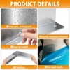 4 PCS Gutter Valley Splash Guards,Rain Gutter Valley Roofing Gutter