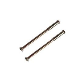 Pack of 2 M4 Door Handle Screws Chrome with Snap Off Bolt Connecting Sleeve Male to Female for Doors Handles, Knobs Escutcheons and Others