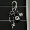 Dhdfisd 8 Ball Keychain Y2K Star Dice Billiards Keychin Lucky
