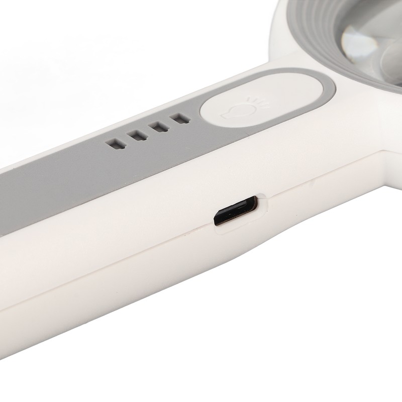 Handheld LED Magnifying Glass Touch Control Rechargeable Portable Illuminated Magnifier