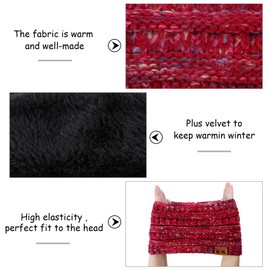 Winter Knitted Headband - Women Ear Warmer Headband Crochet Turban Twist Hair Band Fleece Lined Stretchy Headwrap Winter Thick Headbands For Womens