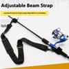 AIXXCUVQ Heavy-Duty Tie Rod Strap For Securely Carrying Fishing Gear