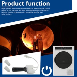 Dryer Igniter Replaces for DC47-00022A 31001556 SDE366 WP33002789 AP4211272 33002789 35001100 53-0689 AP6007606 PS11740723 PS11741122, Bracketless Flat Style Ignitor Replacement Part,KOGUNXU