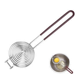 1Pcs Egg Separator Tool, 304 Stainless Steel Egg Separator Egg Yolk White Divider, Egg Yolk Separator for Quick Separation of Egg Whites, Baking Gadgets Suitable for Home Kitchens, Dessert Shops