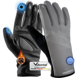 Valkental® GloRider V2 Windproof Cycling Gloves, Padded & Grippy, Winter Gloves & Transition Gloves, for Men & Women, with Touchscreen Function