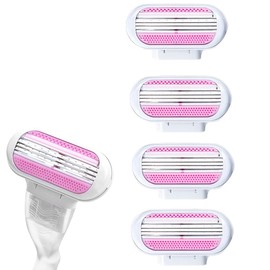 QOCUILC Pack of 8 Body Razor Blades, for Venus Razor Blades, Pink, Women Shaving Armpit Hair, Leg Hair, Suitable for Women