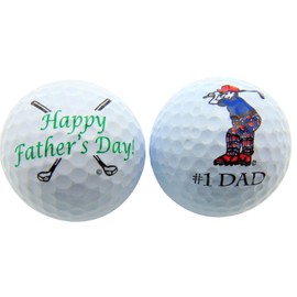 Westman Works Fathers Day Set of 2 Golf Ball Gift Pack for #1 Golfing Dad