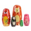 JOINPAYA 5PCS Animals Pattern Nesting Dolls: 5 Cute Animal Characters