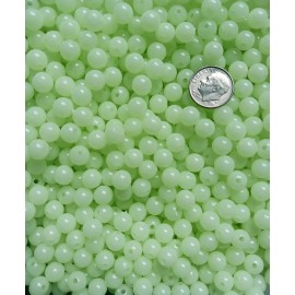 JOLLY STORE Crafts® 8mm Round Glow in the Dark Beads 200pc crafts fishing lures rigs Jolly Store