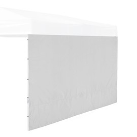 Lineslife Instant Canopy Sidewall, 1 Pack Sunwall for 10x10ft Pop Up Canopy, White/Silver (1 Sidewall Only, Canopy Tent NOT Included)