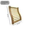 NUIBY Natural Bamboo Sauna Backrest, More Flexible Than Wood, Better