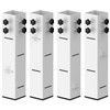 Fixirons 4 Pcs Carbon Steel Dorm Bed Risers 3.15" Diameter