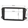 tomzz Audio 2451-040 Double DIN Radio Faceplate Compatible with Smart
