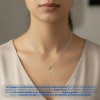Collar Mujer De Colibrí Plata Fina .925 Y Chapa De