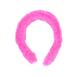 1 Inch Fur Headband (Hot Pink)