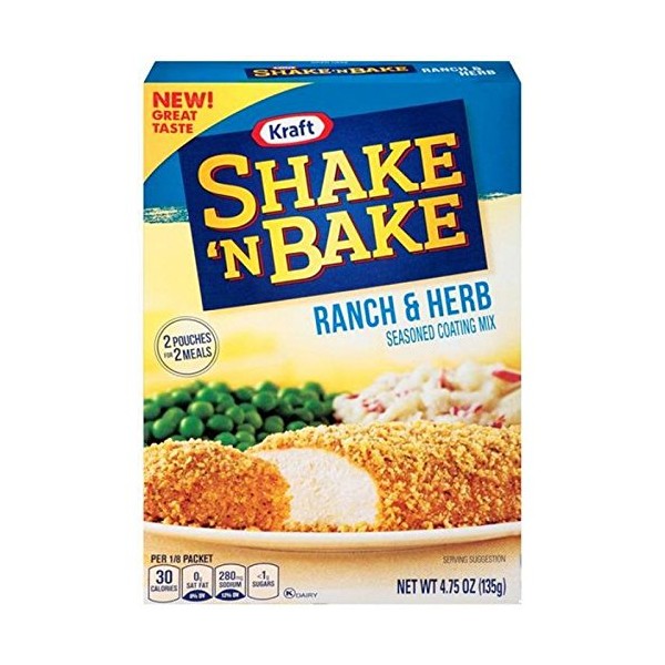 Kraft Shake 'n Bake Ranch & Herb Seasoned Coating Mix, 4.75 oz