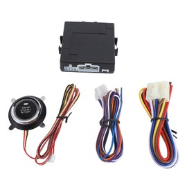 Intelligent Push Button Remote Start Car Alarm System and Ignition Kit for 12V Fuel Vehicle, Engine Remote Starter Kit