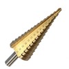 Malayas 3pcs 4-12/20/32mm Large HSS Steel Step Cone Drill Titanium