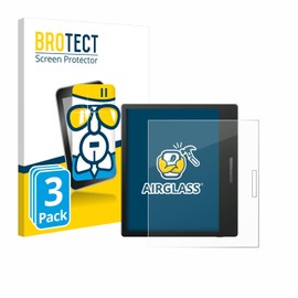 BROTECT Protective Glass for Onyx Boox Go Color 7 (Pack of 3) Protective Film Tempered Glass [Extremely Scratch-Resistant 9H, Anti-Fingerprint, Ultra Transparent]