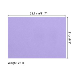 sourcing map 25 Sheets Colored Copy Paper A4 Printer Paper 80gsm Light Purple for Office Printing, Document Copying, Invitations, Forms, Art Projects