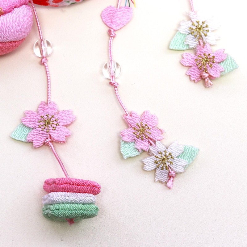 Hinamatsuri Doll Hanging Ornament, Kotonowa, Mini Size, 7.9 inches (20