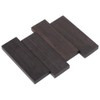 4Pcs Black Ebony Scales, 120 X 40 X 10mm Ebony