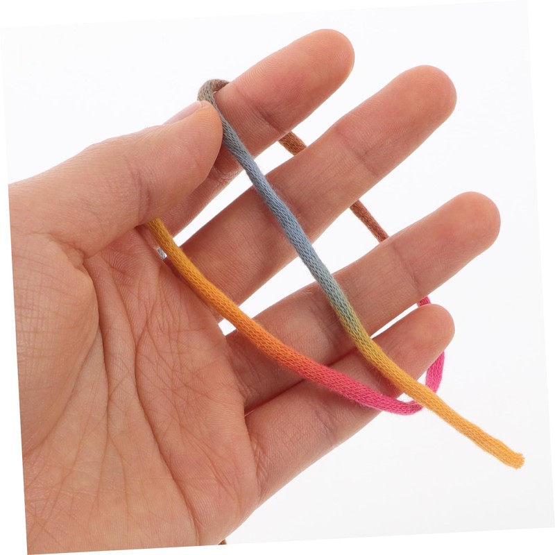 KONTONTY Rainbow Yarn Set Crochet Yarn for Beginners Cotton Nylon