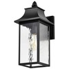 Nuvo 60/5998 Austen 1-Light Outdoor Wall Sconce, Matte Black, Large