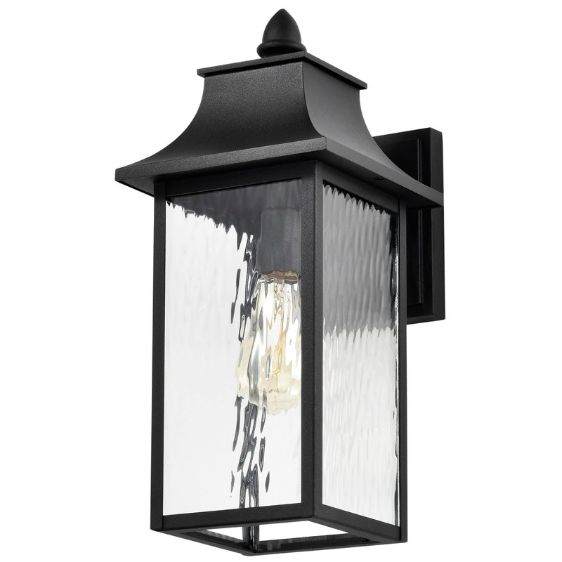 Nuvo 60/5998 Austen 1-Light Outdoor Wall Sconce, Matte Black, Large