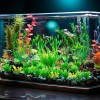 Ameliade Artificial Green Plastic Plants 26 PCS for Fish Tank