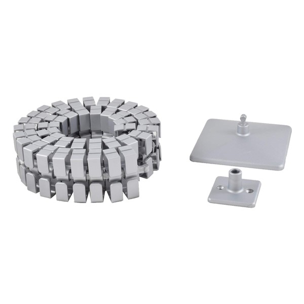 Oskar Lehmann Cable Guide Square Cuba 1 Length 1254 mm