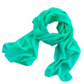 DOLCE ABBRACCIO by RiemTEX Women's Scarf Stole Elegant Scarves and Shawls Verona Chiffon, mint