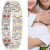 Golden Men Bracelet Fashionable Magnet Hand Chain Stainless Steel Pain