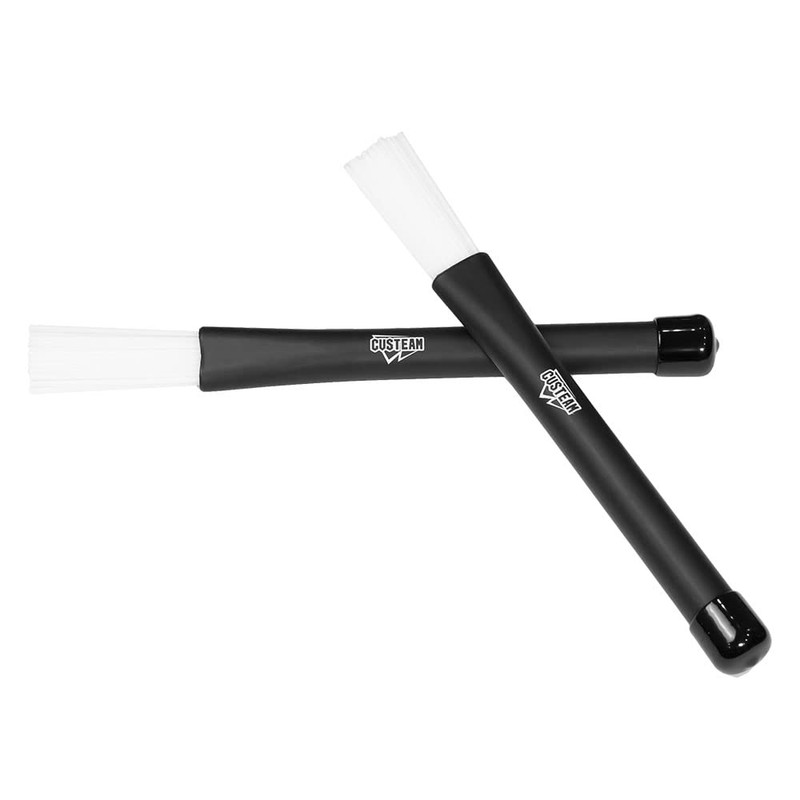 CUSTEAM Nylon Brush White Drum Stick Brush Stretchable Nylon Drum