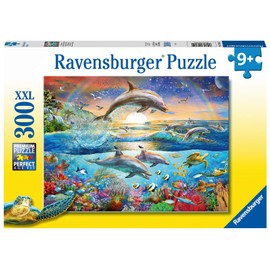 Ravensburger 12895 Puzzle, 300 Pieces XXL: Le Paradis des Dauphins, Multicoloured