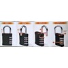TheGeekLa Combination Padlock with 4-Digit Smooth Dial Lock Security Padlock