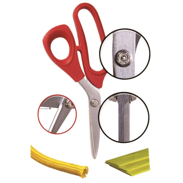 VamPLIERS! Best Scissors 8" Fiber Optic Kevlar Shears , Carbon